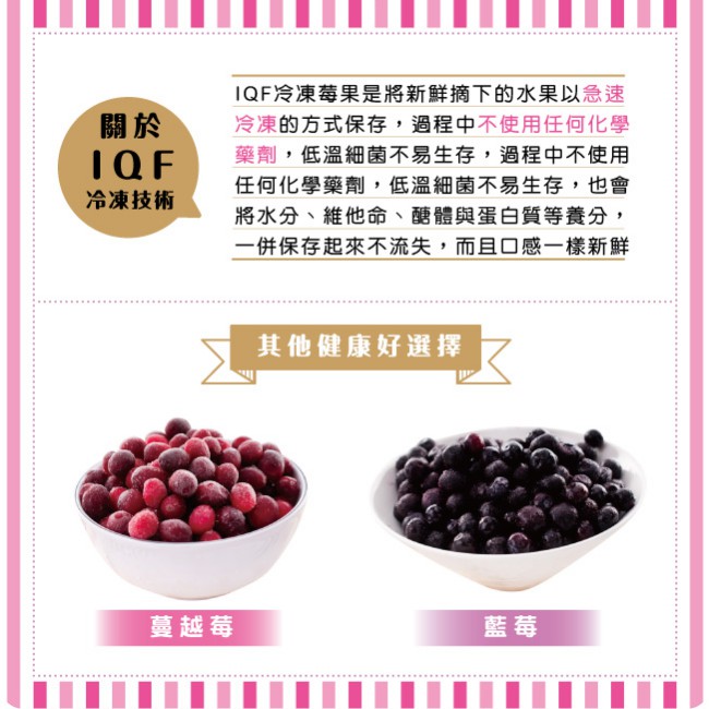 商品介紹- 安心生鮮冷凍水果> 新鮮冷凍IQF蔓越莓