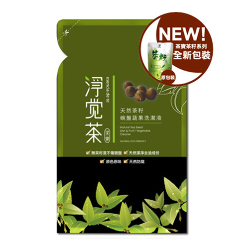 淨覺茶 茶籽蔬果碗盤洗潔液補充包