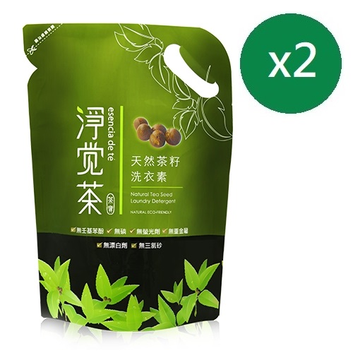 淨覺茶 天然茶籽洗衣素補充包(2入組)