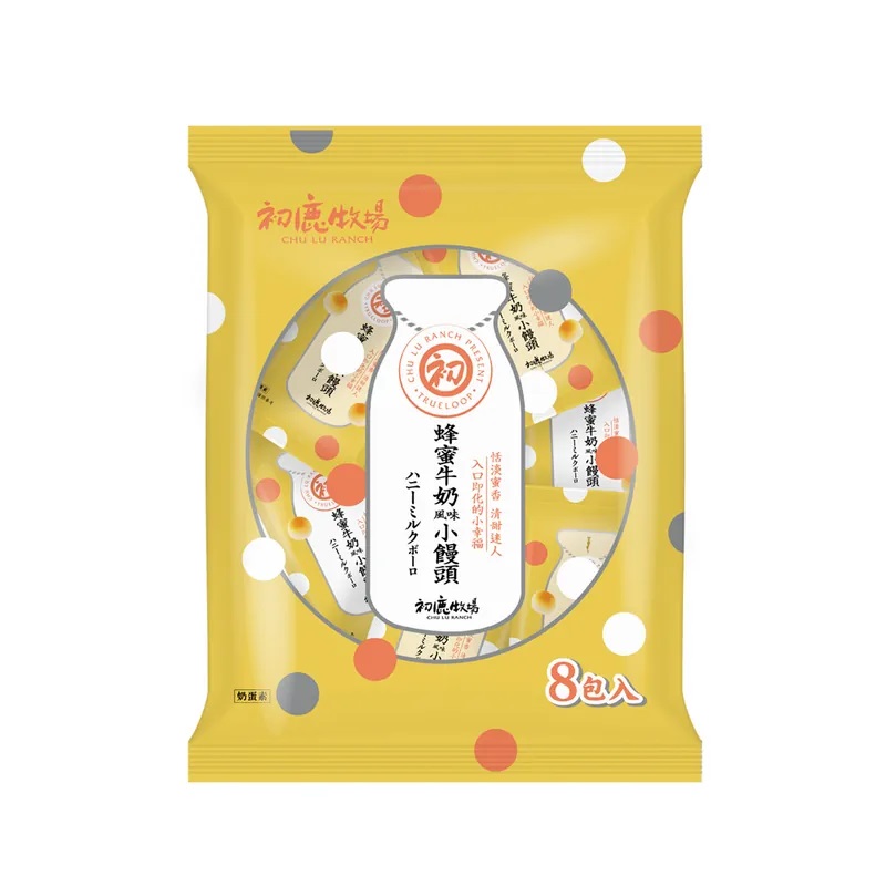 初鹿牧場蜂蜜牛奶風味小饅頭 (15g*8小袋)